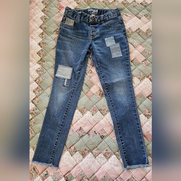 Cat & Jack Other - Cat & Jack Girls Patchword Designed Jeggings- Size 8